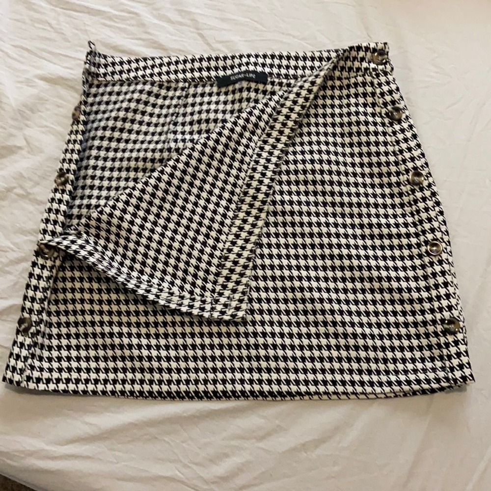 Black and White Mini Skirt
